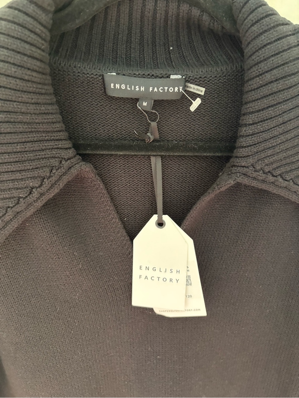 English Factory Long-Sleeve Polo Pleated
Twofer Mini Dress Size Medium NWT - Picture 5 of 7